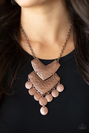 Paparazzi Keys to the ANIMAL Kingdom - Copper Necklace