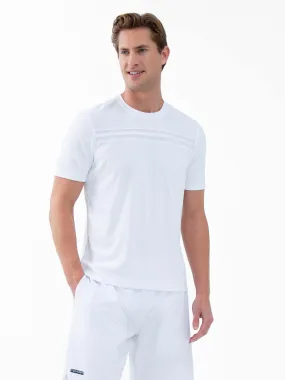 Performance Men's Tournament Short Sleeve Crew Neck - White