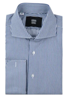 Pilot (FC) Shirt - Navy Pin Stripe