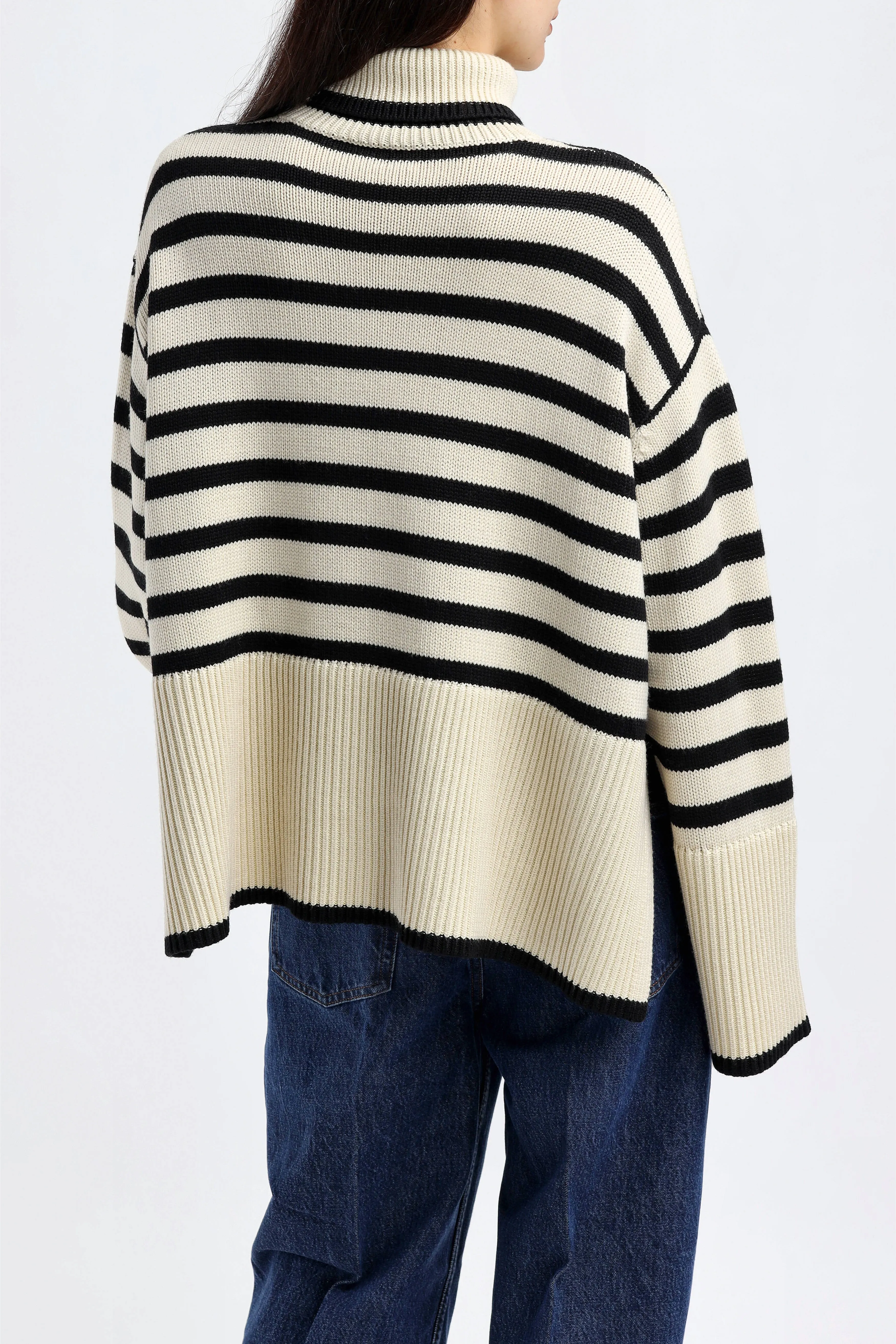 Pullover Signature Stripe in Light Sand