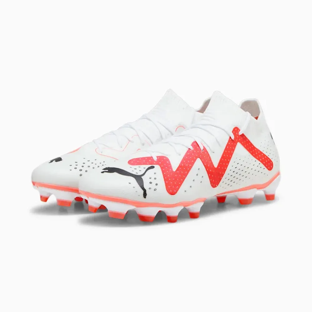 Puma Future Match FG/AG Women's Football Boots (White/Black/Fire Orchid)