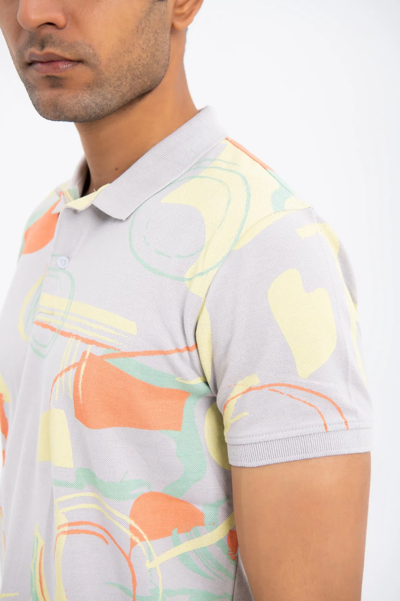 REGULAR FIT PRINTED POLO SHIRT