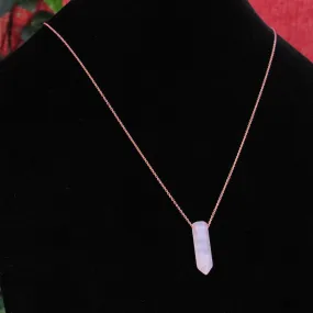 Rose Quartz Point Necklace