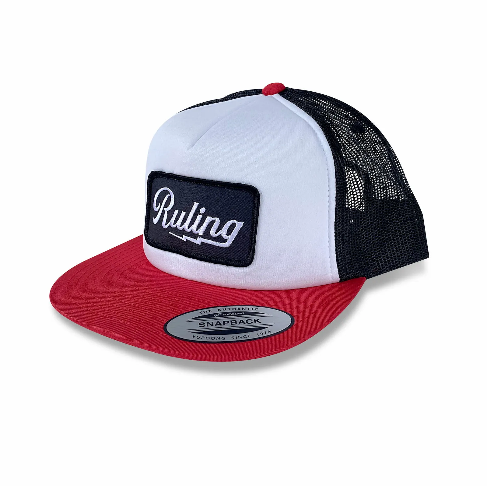 Ruling Lightning Trucker Hat (Red/White/Black)