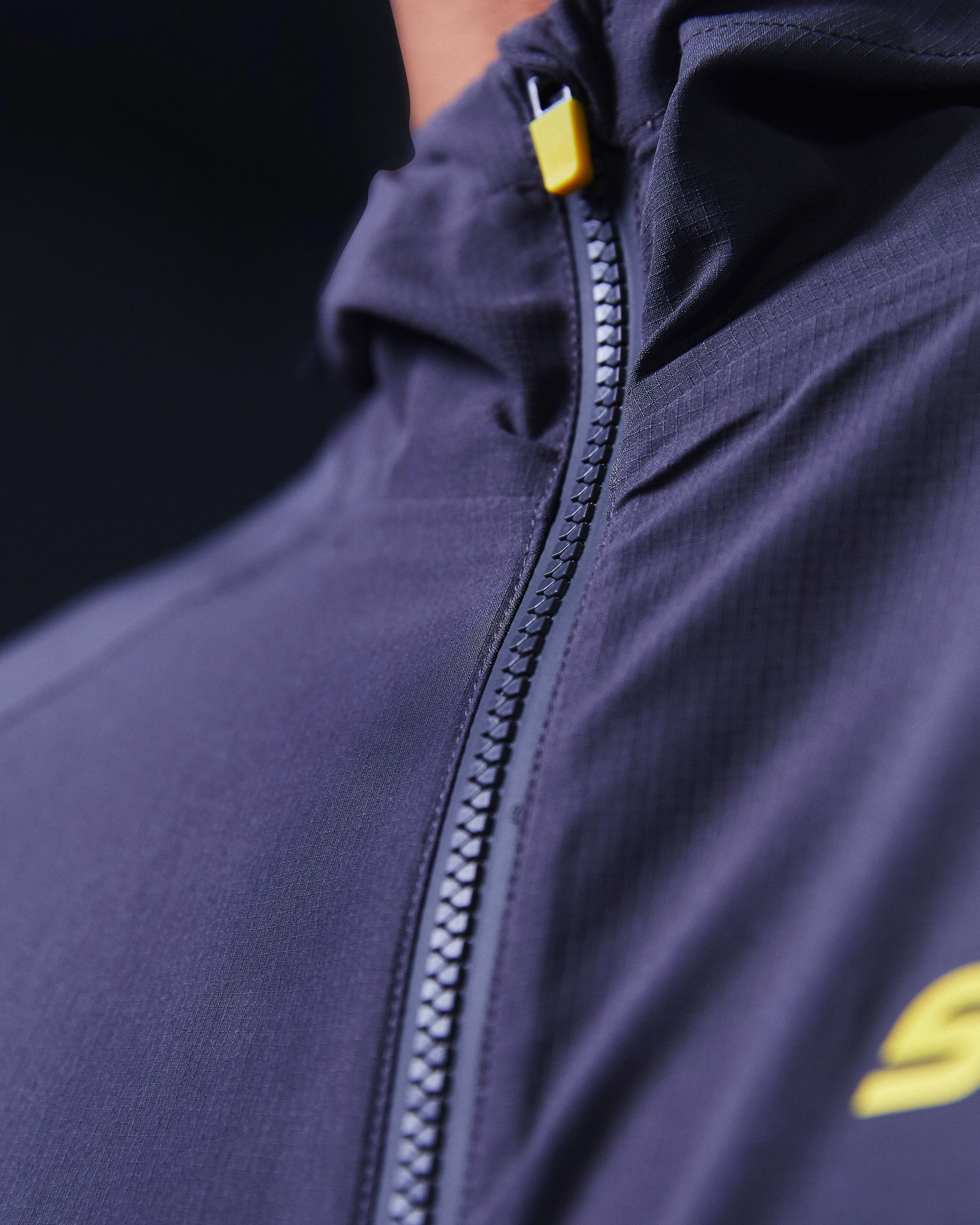 SRJ FZ 01 Run Full Zip Jacket - Grey/Yellow