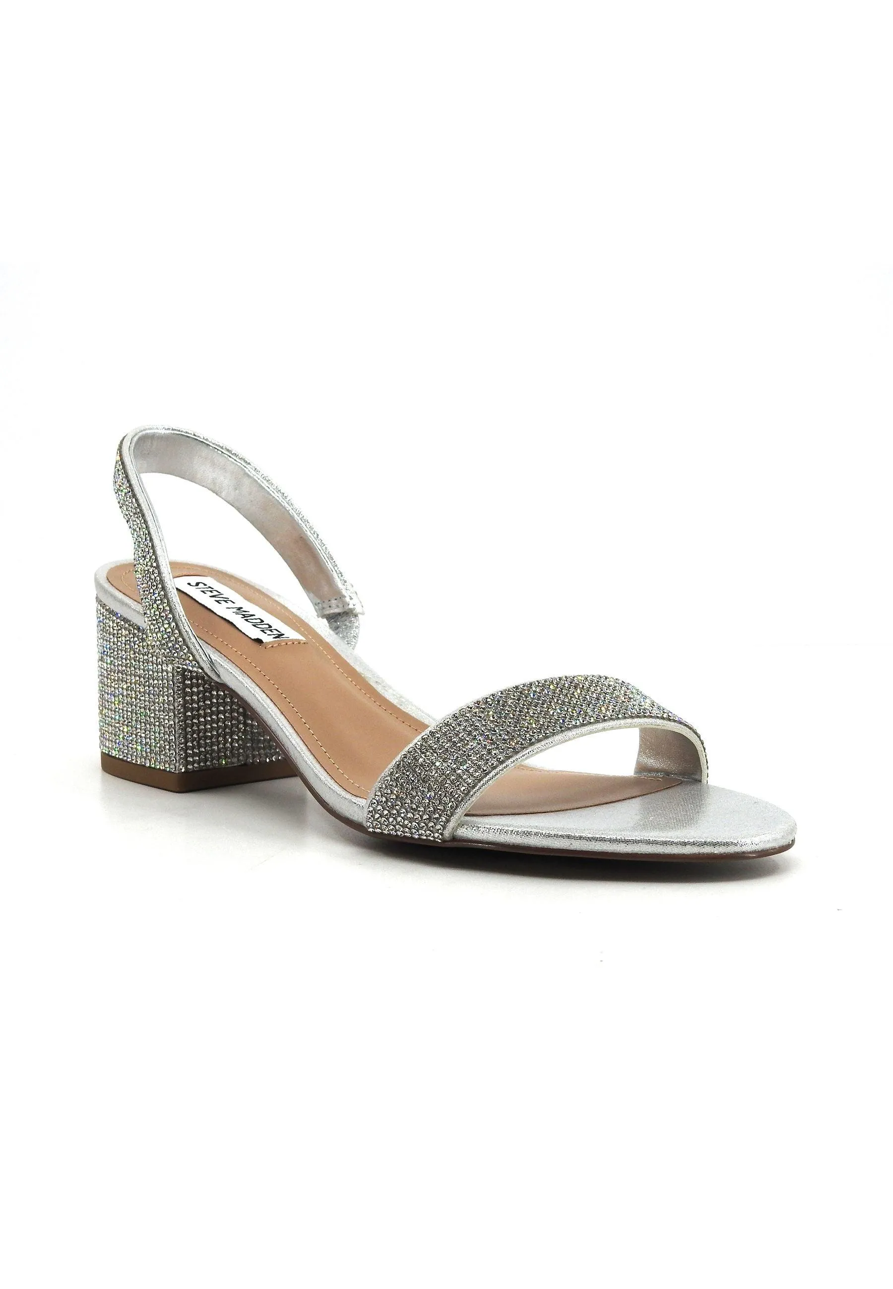 STEVE MADDEN Infused-R Sandalo Donna Crystal Argento INFU04S1