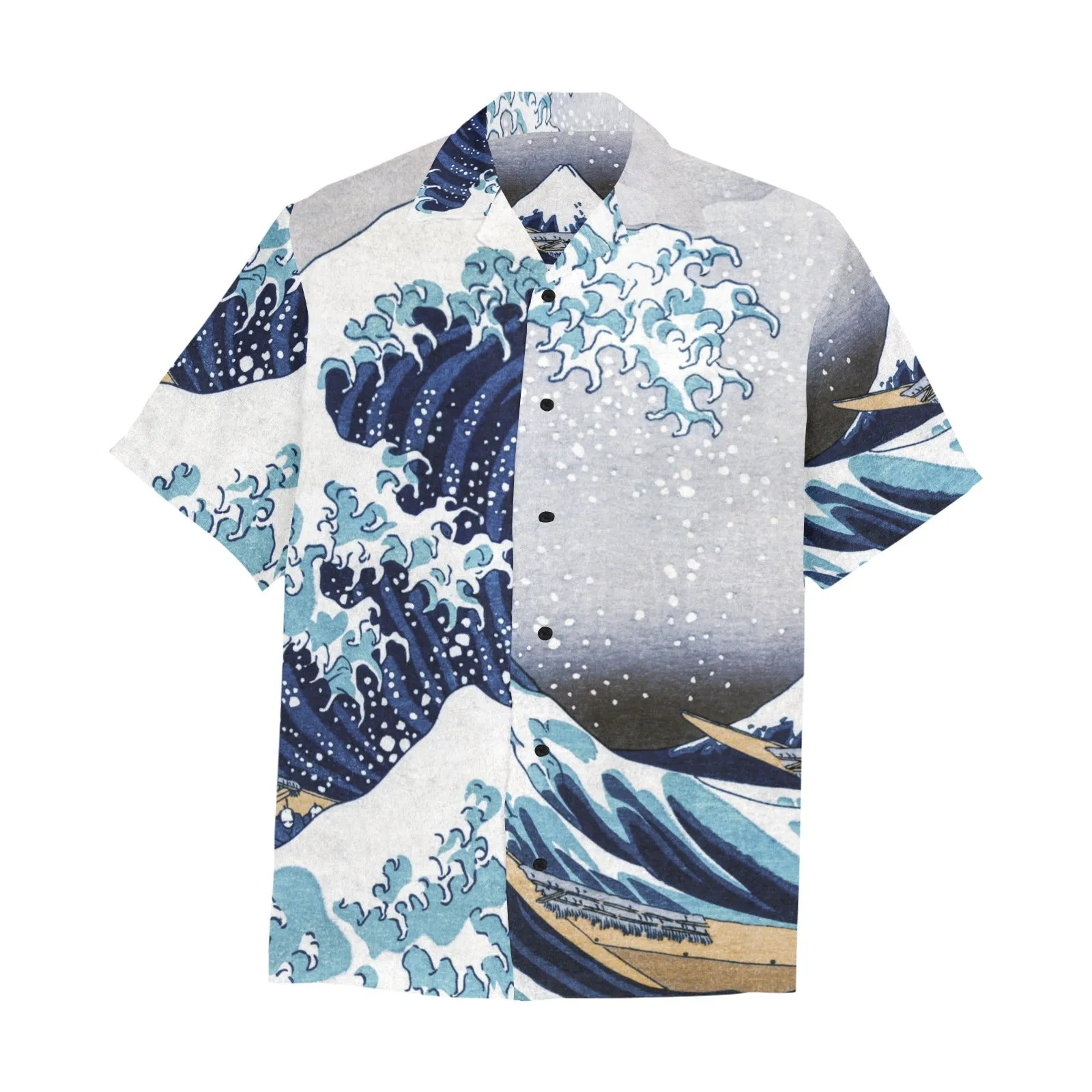 THE GREAT WAVE OFF KANAGAWA Hawaiian Shirt with Chest Pocket