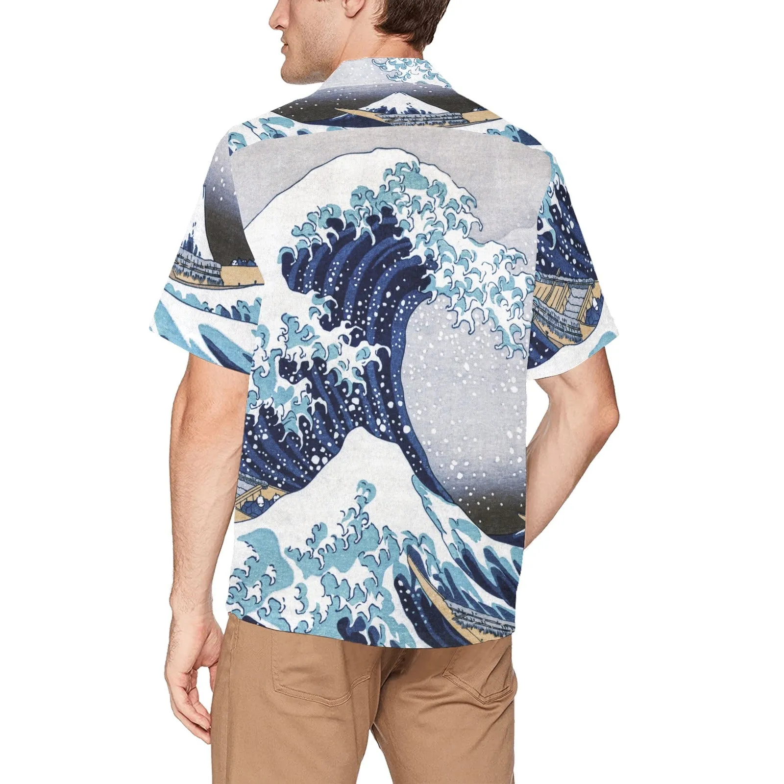 THE GREAT WAVE OFF KANAGAWA Hawaiian Shirt with Chest Pocket