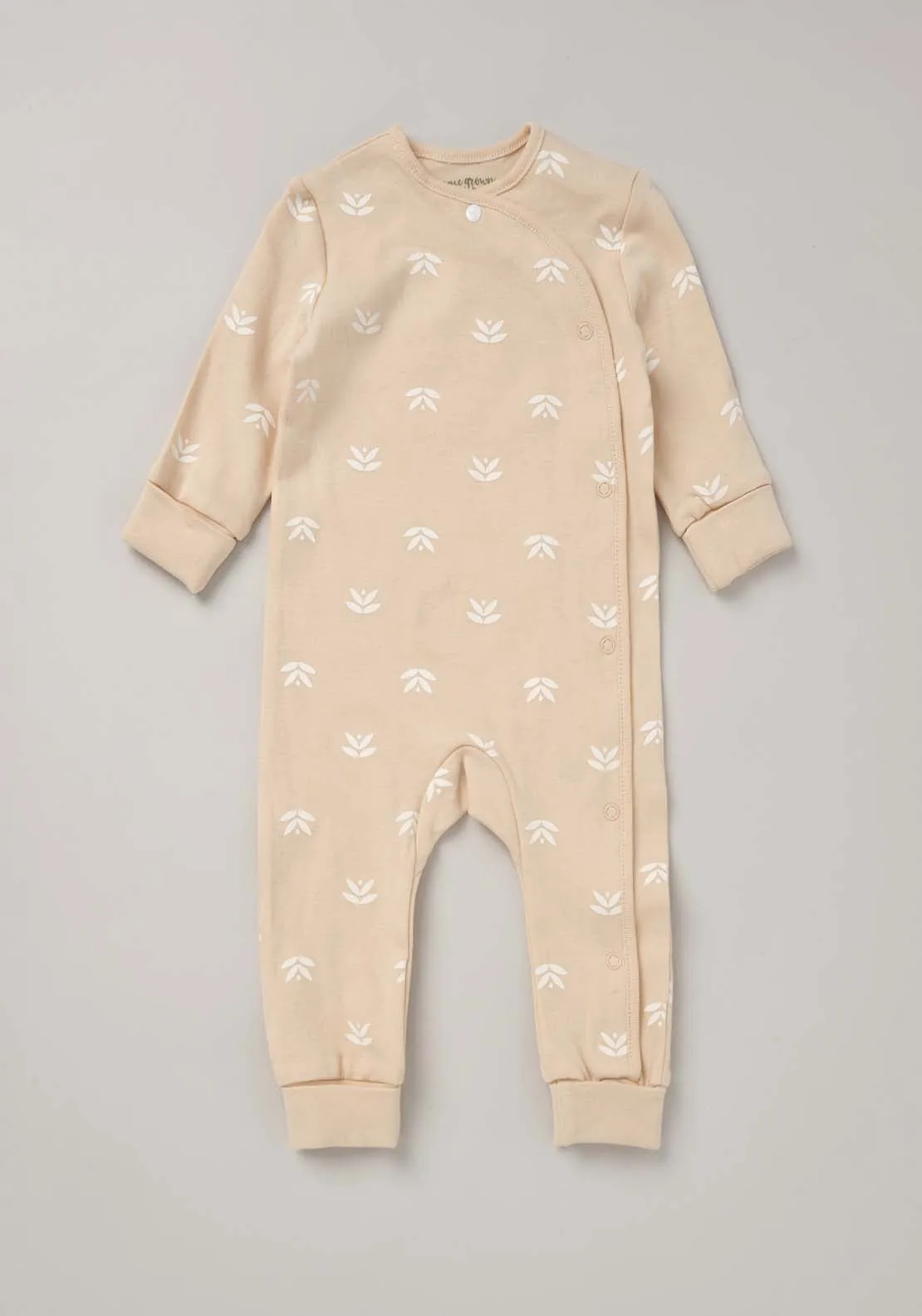 Unisex 5 Piece Baby Layette Set - Beige