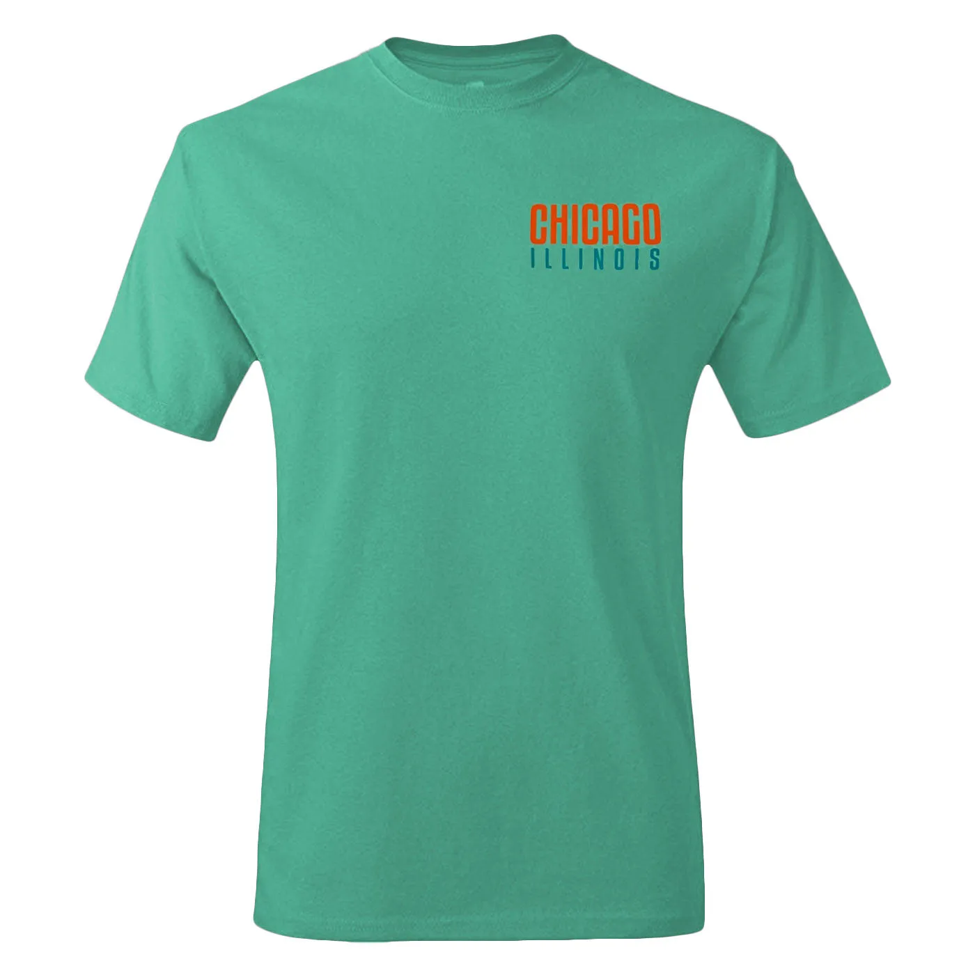 Unisex Chicago Locations T-Shirt - Aqua Green