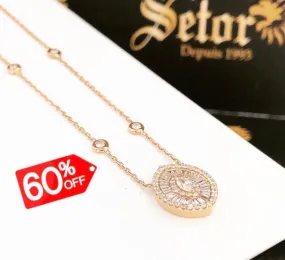 Vicky Rose gold diamond necklace DN021