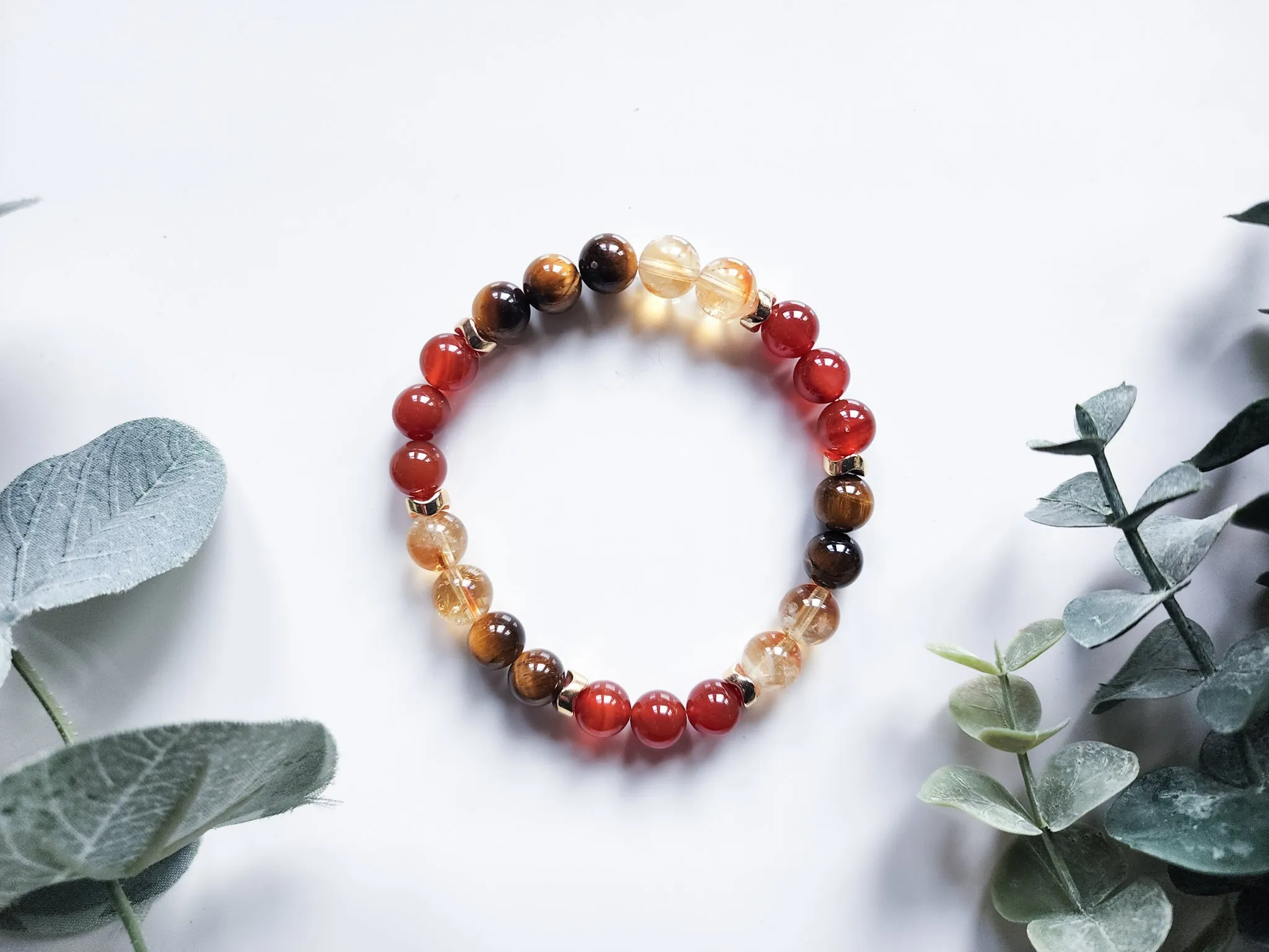 Wizard Collection - Red & Gold House || Citrine, Carnelian, Tiger Eye