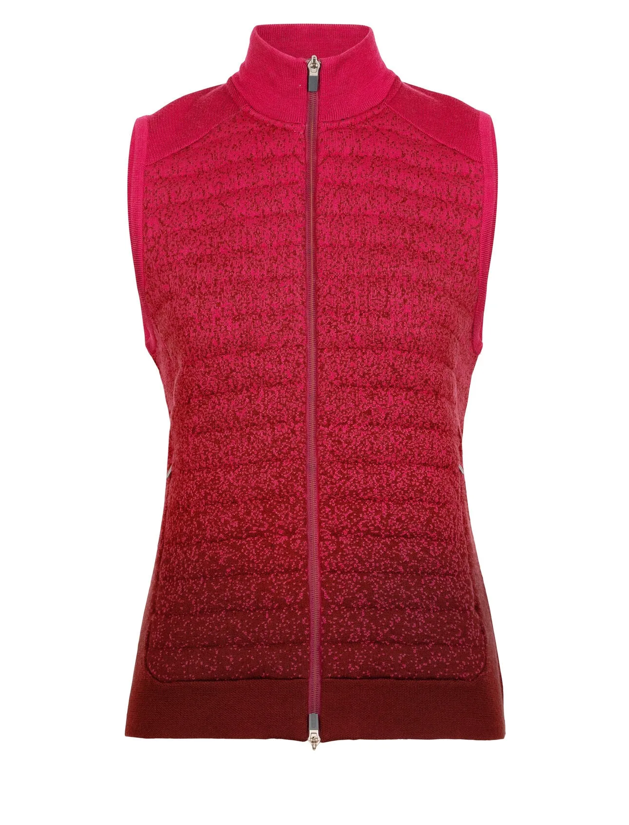 Womens Zoneknit Insulated Vest Into The Deep - Cherry/Espresso