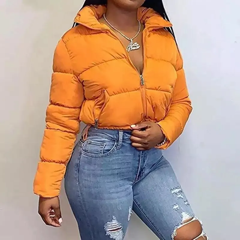 Zipper Short puffer Coat